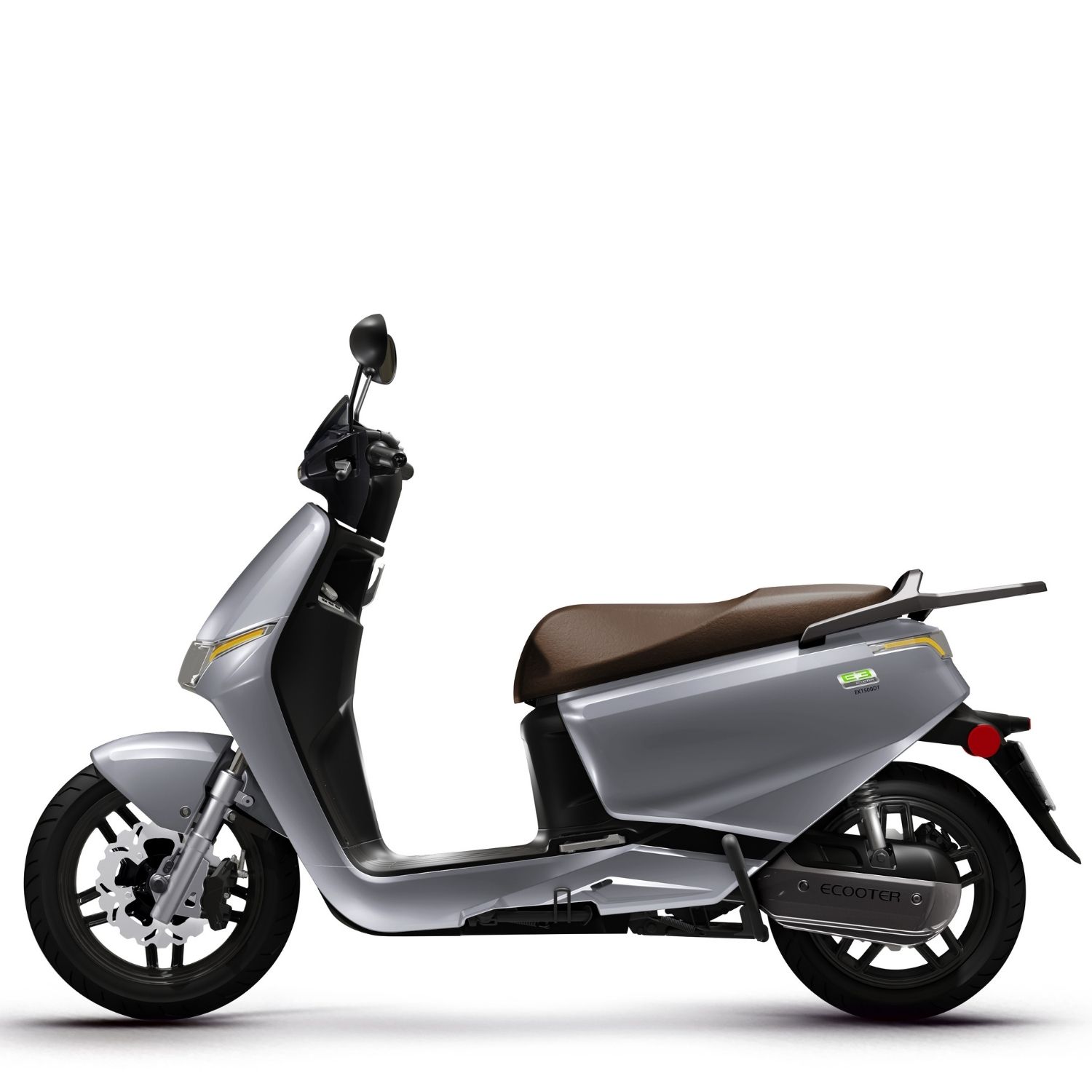 E3 gris profil scooter électrique 50cc Ecooter